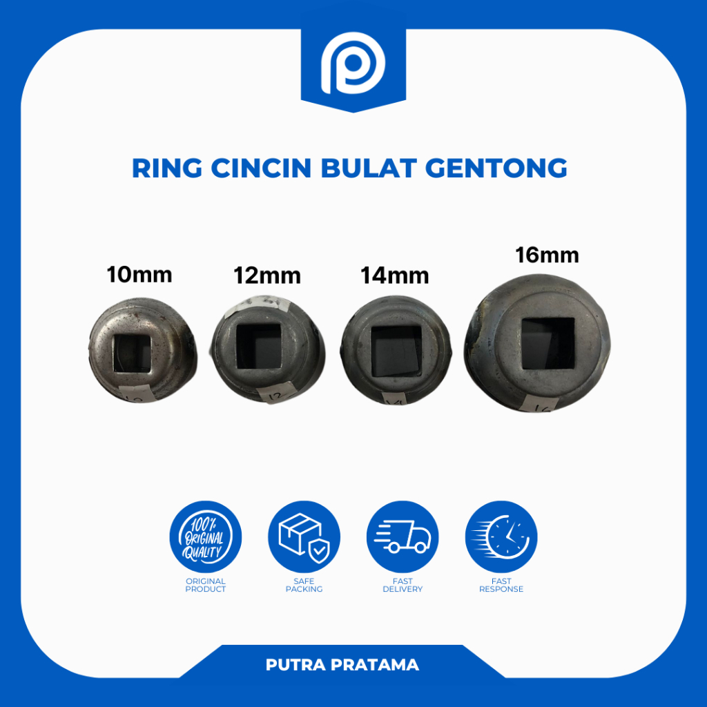 RING CINCIN BULAT GENTONG 10mm, 12mm, 14mm, 16mm | Ring Besi Ring Cincin Ring Gentong Ornamen Pagar 