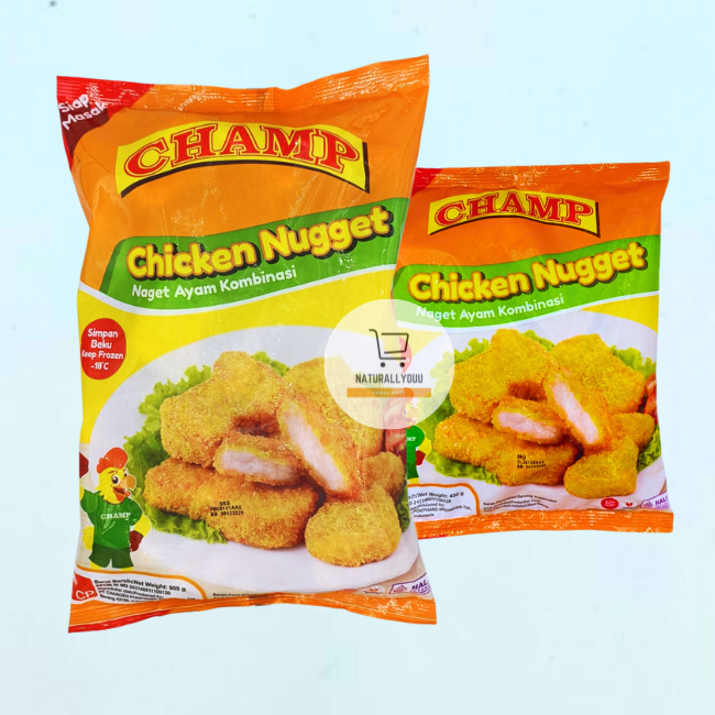 

Champ Chicken Nugget Ayam Naget 1KG/ 900GR/ 500GR