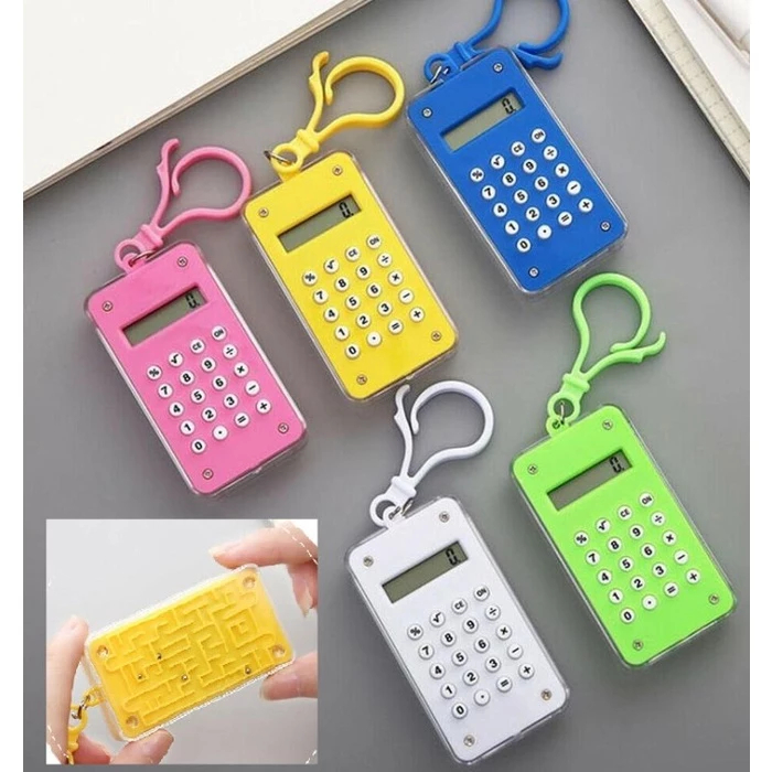 

Gantungan Kunci Kalkulator Elektronik Mini Slim Mainan Maze Keychain