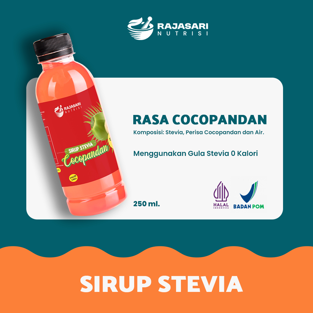 

Sirup Stevia Rajasari Rendah kalori 250gr Cocopandan