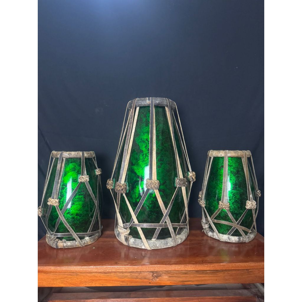 Kendang Jaipong Rampak Kayu Nangka Marble Green