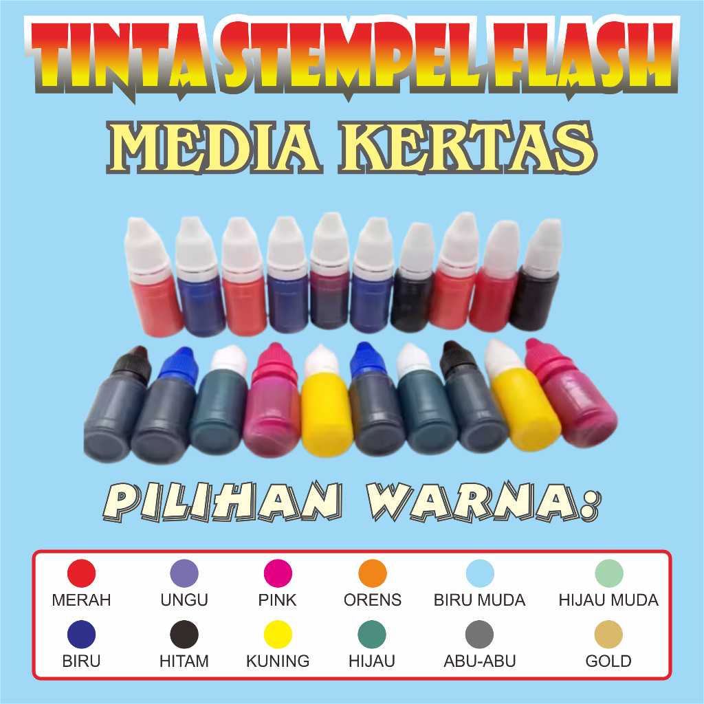

tinta stempel flash media kertas