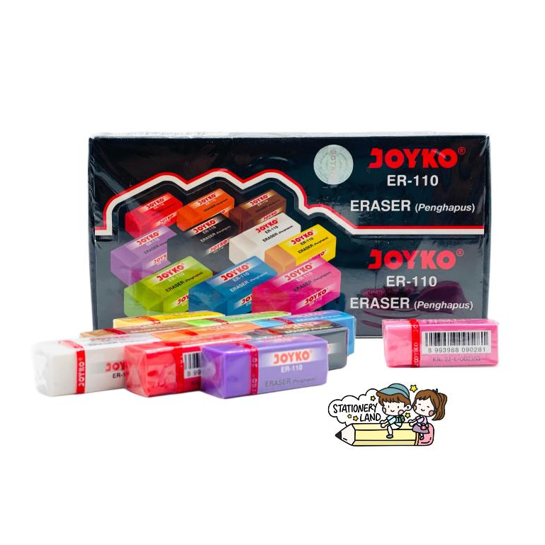 

( StaLand / DAPAT 1 BUAH ) PENGHAPUS JOYKO B40 ER-110 WARNA / Stip Eraser Joyko Kecil B40 ER-110