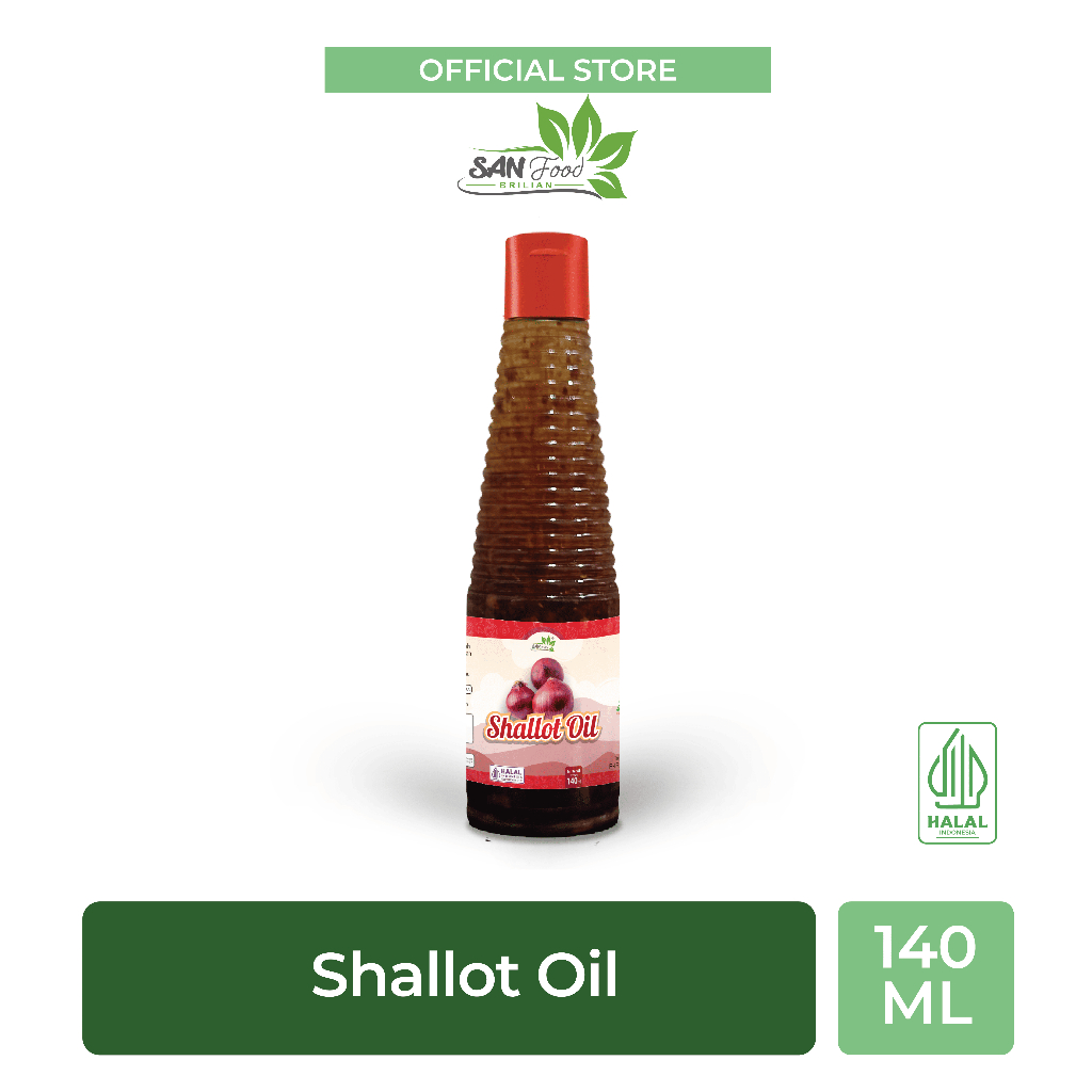 

Sanfood Brilian Shallot Oil 140ml Minyak Bawang Merah Aromatic Oil MPASI