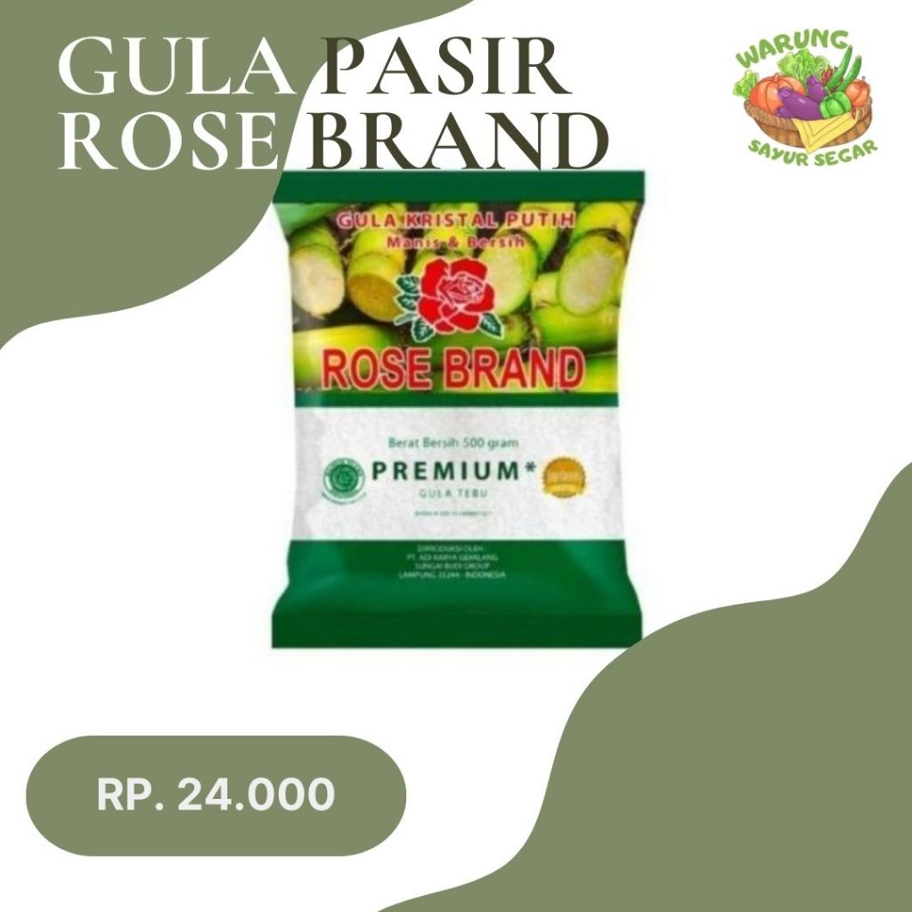 

Gula Pasir merk Rose brand