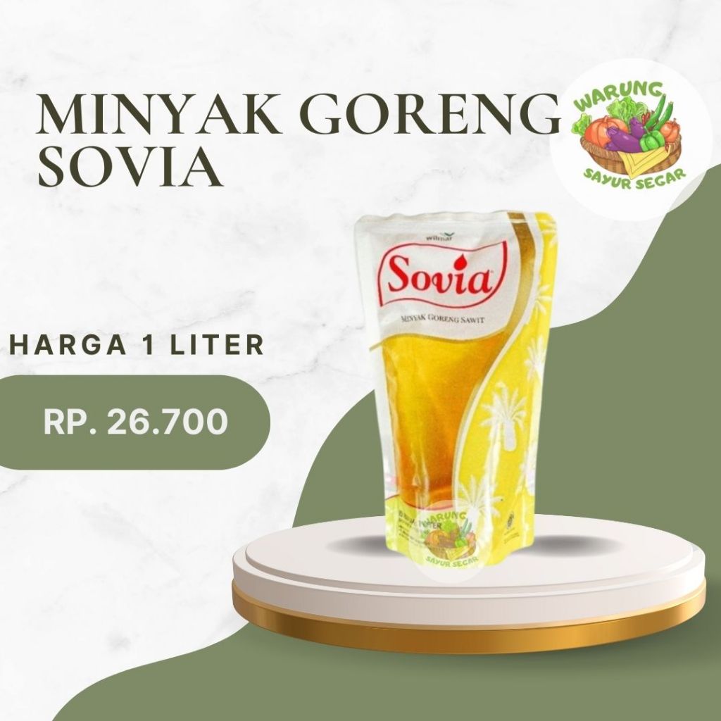 

Minyak Goreng merk Sovia ukuran 1L-2L