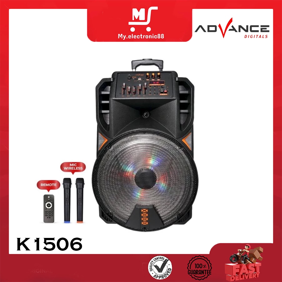Advance K1506 1506 Speaker Meeting Bluetooth 15 Inch