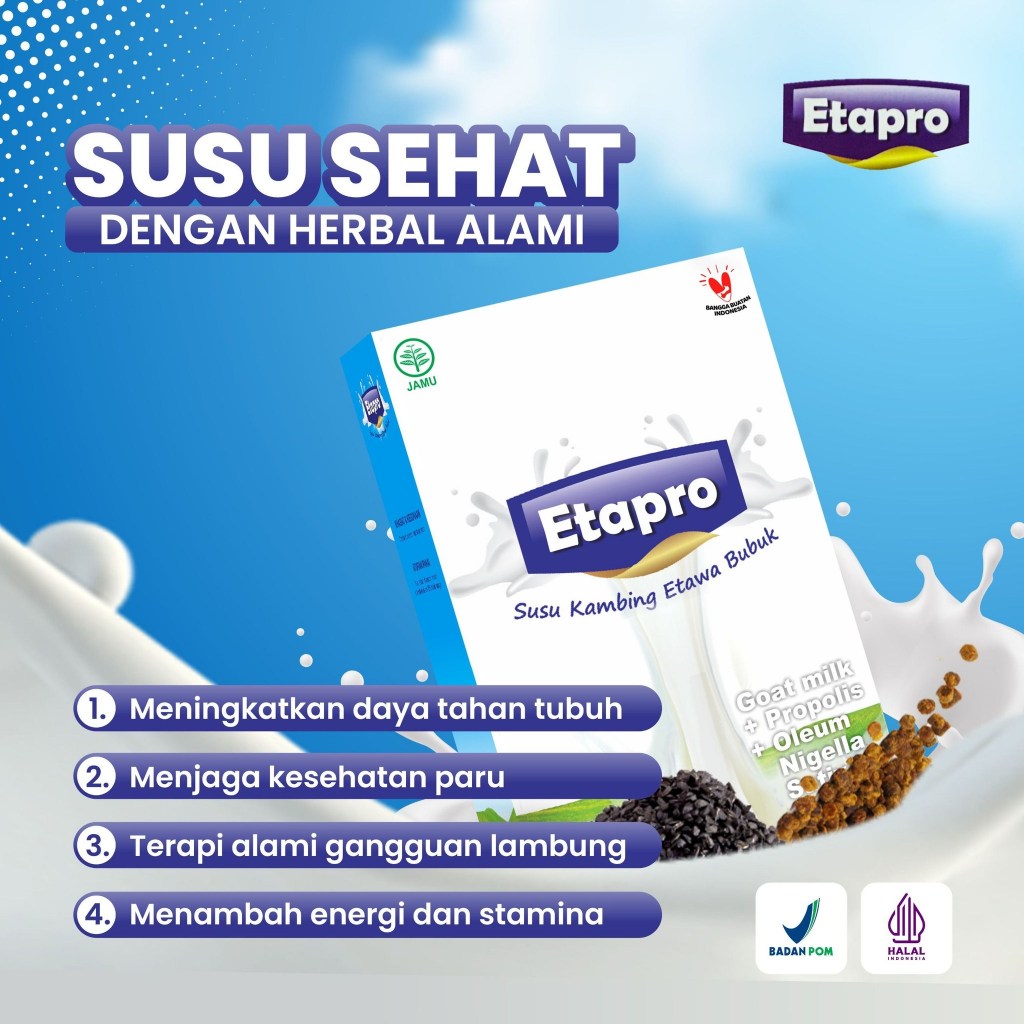 

Susu Kambing Etawa Etapro Al Afiat 200gr