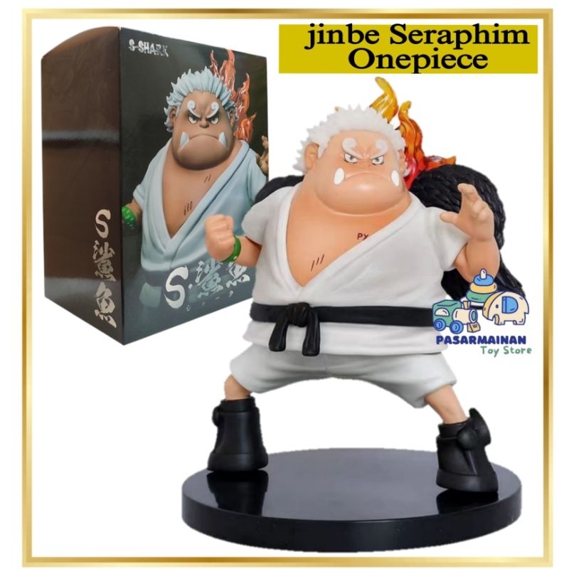 Figure Anime One Piece Jinbe Seraphim Jinbe Boa Pajangan koleksi