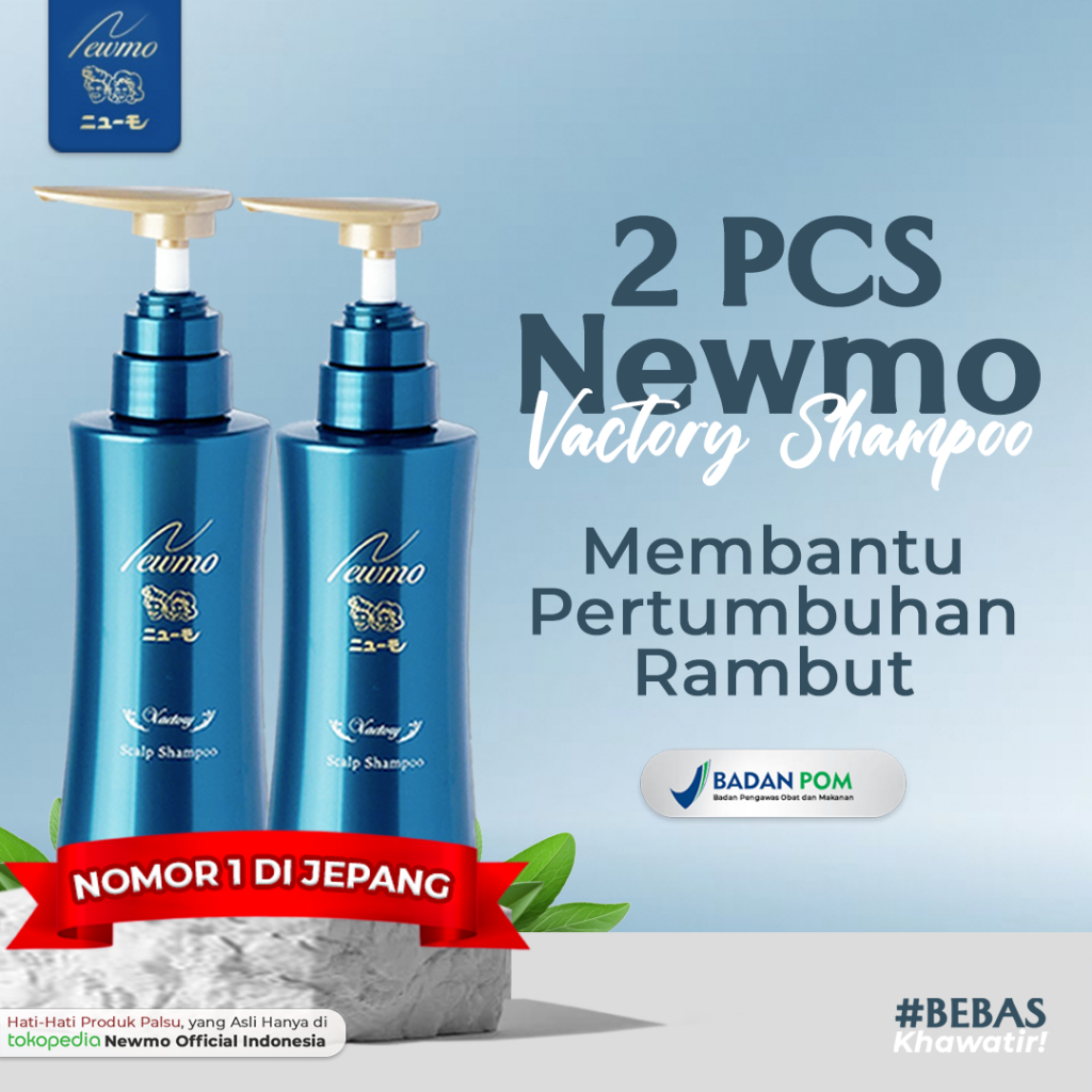 [PAKET 2 PCS] NEWMO Vactory Scalp Shampoo Membantu Pertumbuhan Rambut