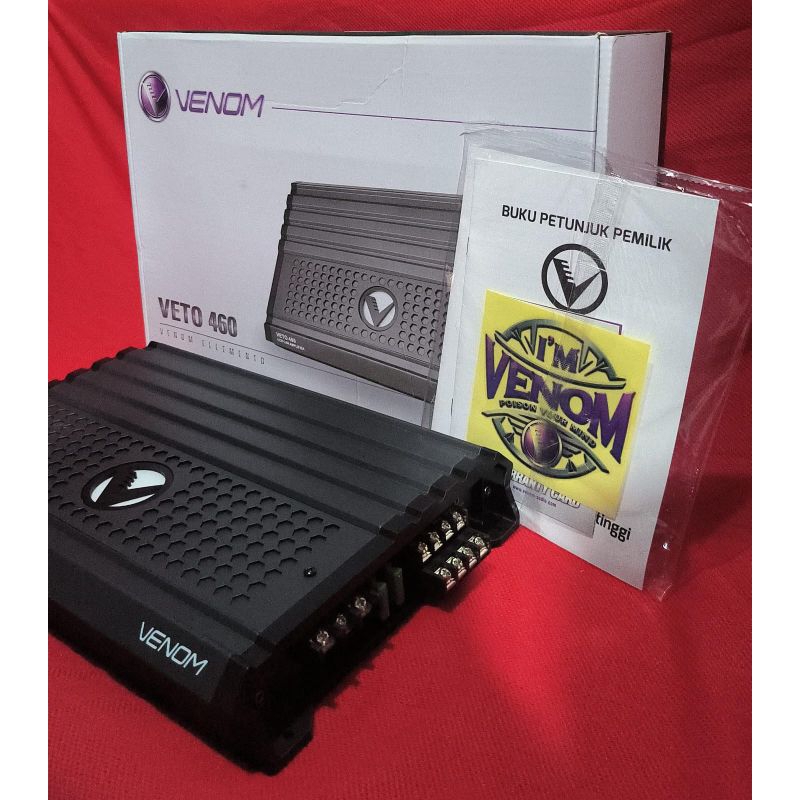 Power Venom VETO 460 - Power Amplifier Car Audio Venom Veto 460 - 4 Channel