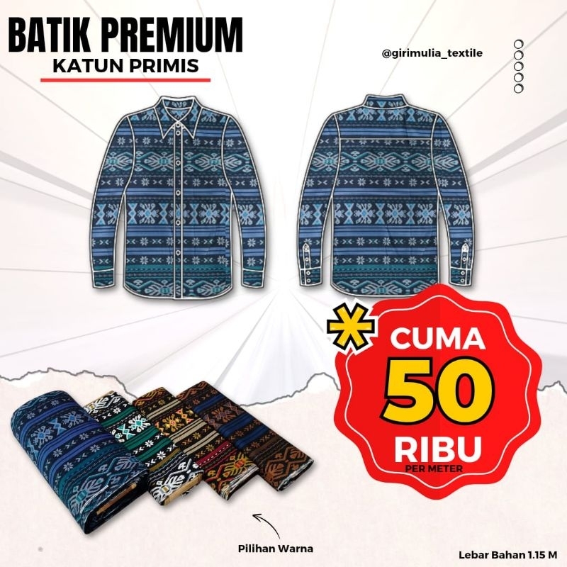 Batik Katun Luxury/Motif lurik