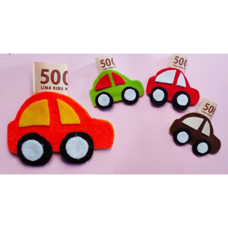 

Amplop angpao lebaran mobil flanel