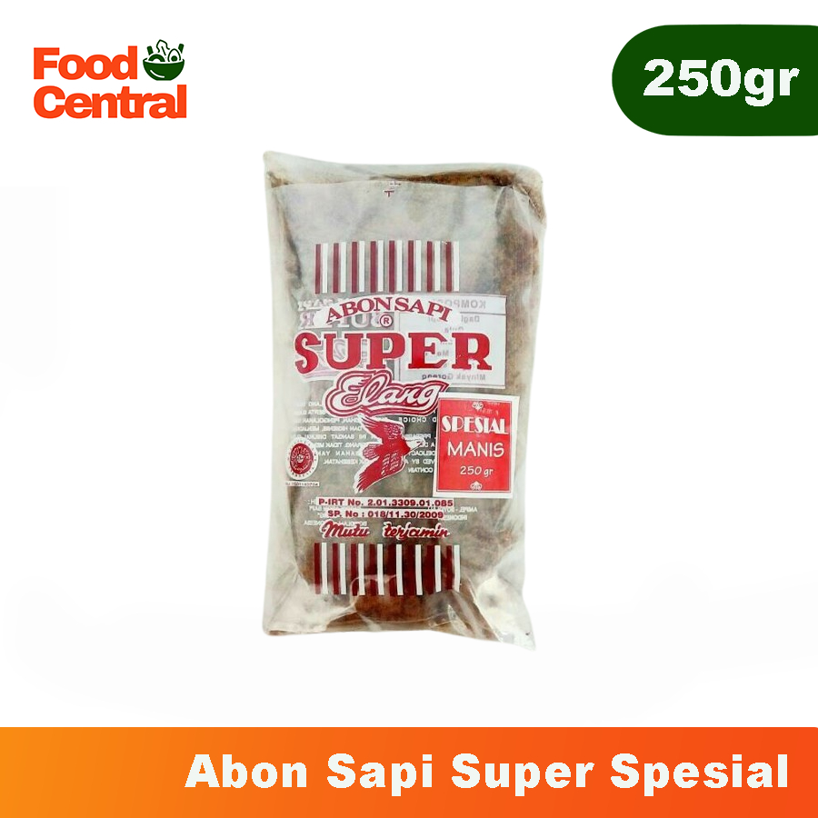 

[INSTAN] Abon Sapi Super Spesial Cap Elang Pedas / Manis 250 gr