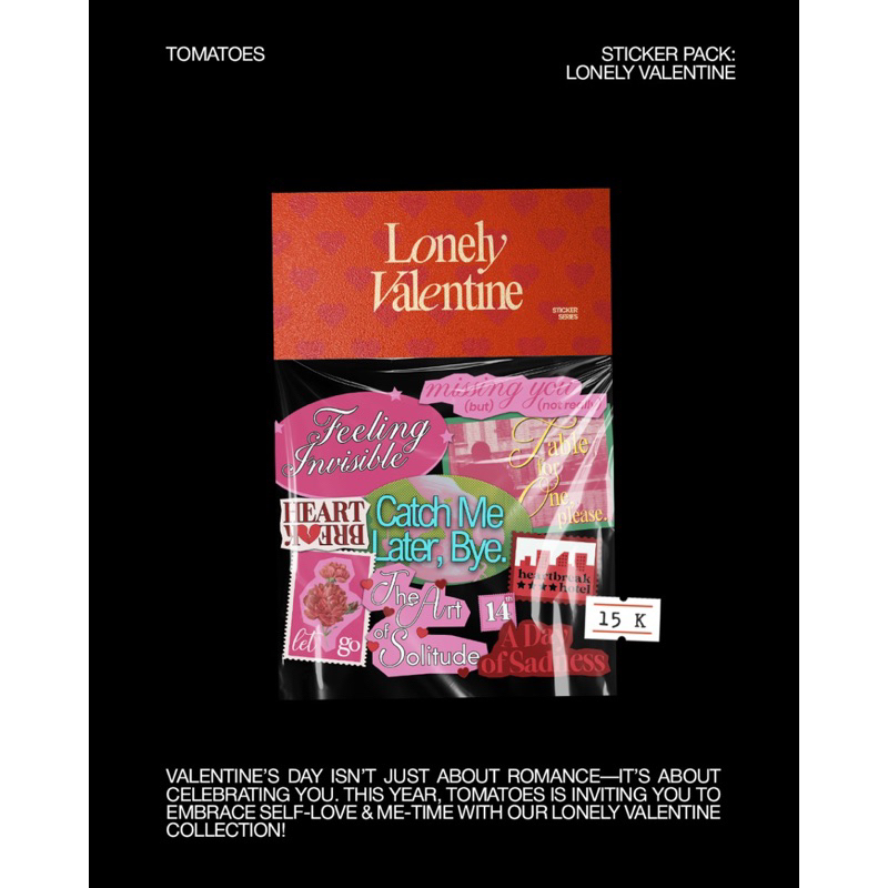 

‘Lonely Valentine’ Sticker Pack Vol. 1 | Tomatoes