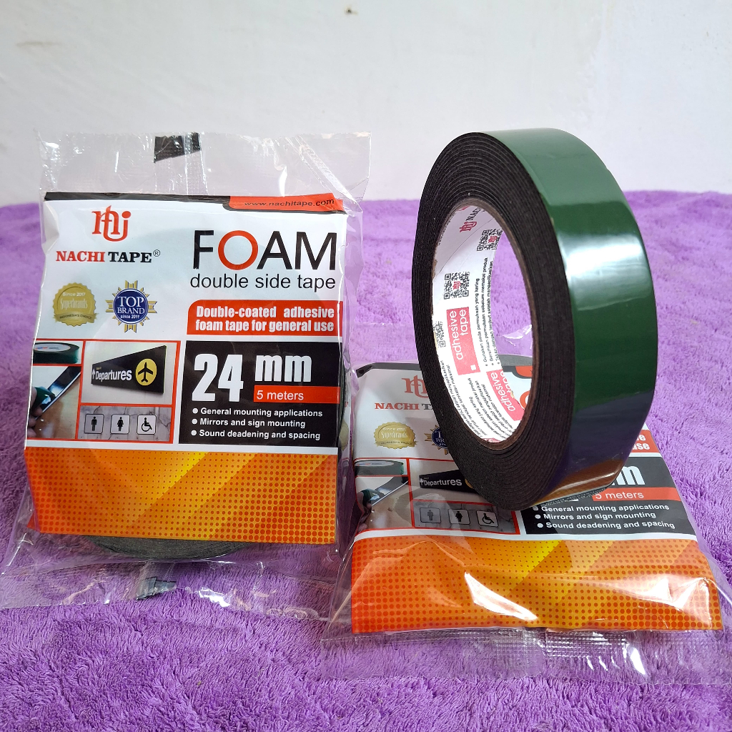 

isolasi Double Tape FOAM NACHI 1 inch (24 mm) x 5 M