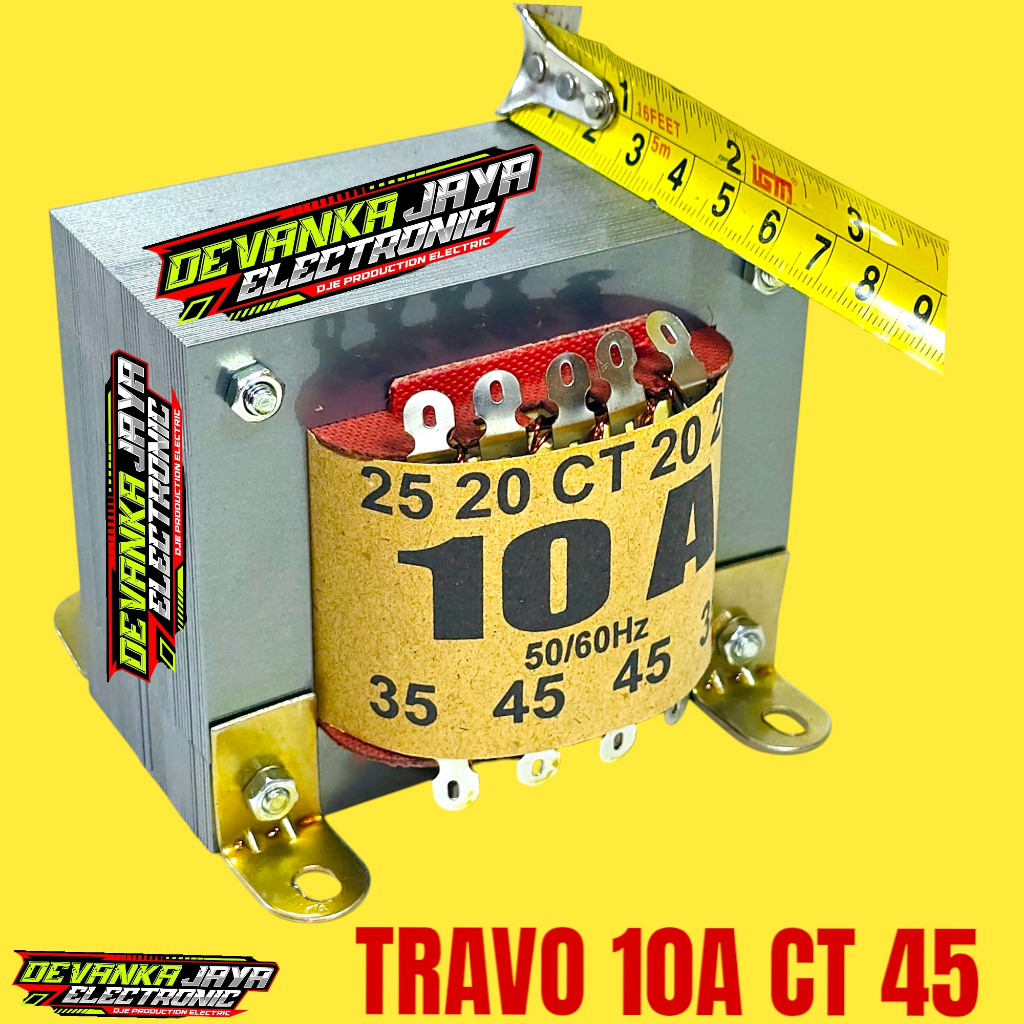 Trafo 10A CT 45volt 10A CT 45 Trafo Tembaga Murni