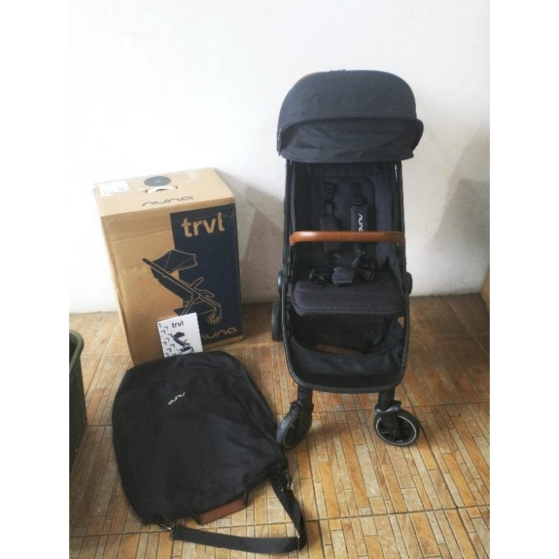 Stroller Nuna Trvl Auto Fold Cabin Size Lengkap Preloved Like New Sudah Laundry Siap Pakai