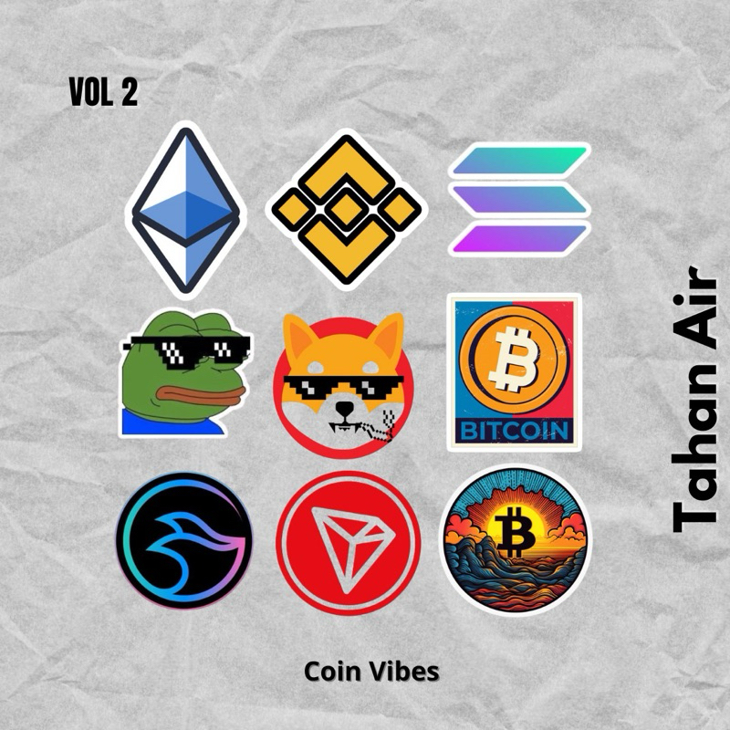 STIKER BITCOIN | CRYPTO CURRENCY | TAHAN AIR |STIKER VINYL LAPTOP | STIKER HELM | STIKER TUMBLER