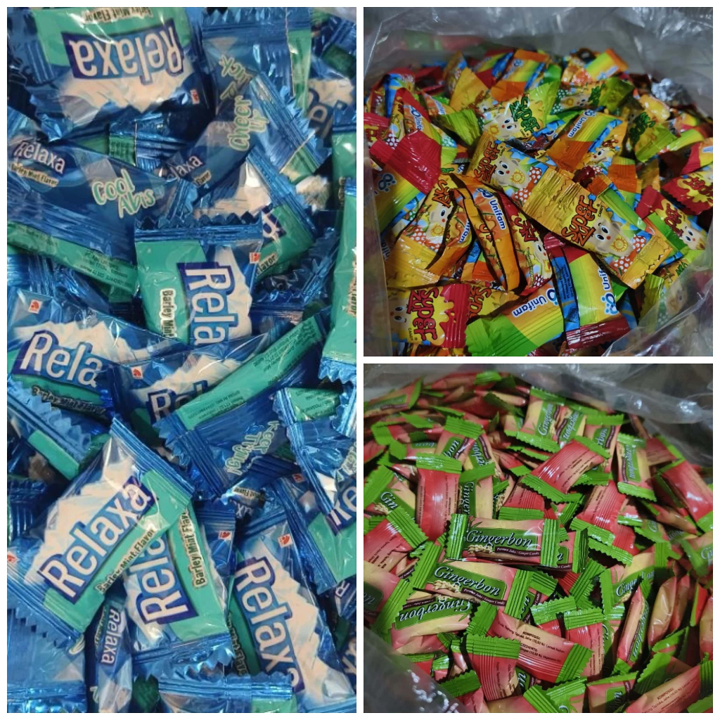 

permen kiloan kurang lebih [150 - 200 pcs] berat 500 gr