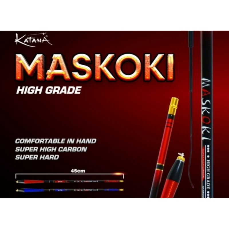 TEGEK RUAS PENDEK KATANA MAS KOKI CARBON