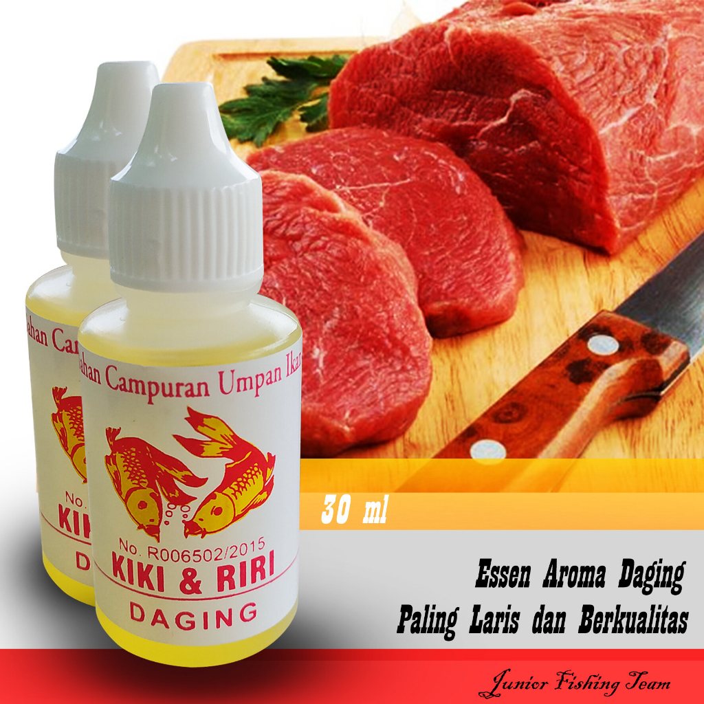 Essen Aroma Daging ( Kiki&Riri ) - Essen Ikan Mas /Bawal /Lele - Campuran Umpan - Esen Kiki & Riri 3