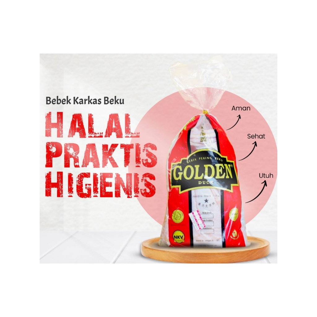 

Bebek Peking 3 kg Up Golden Segar Beku
