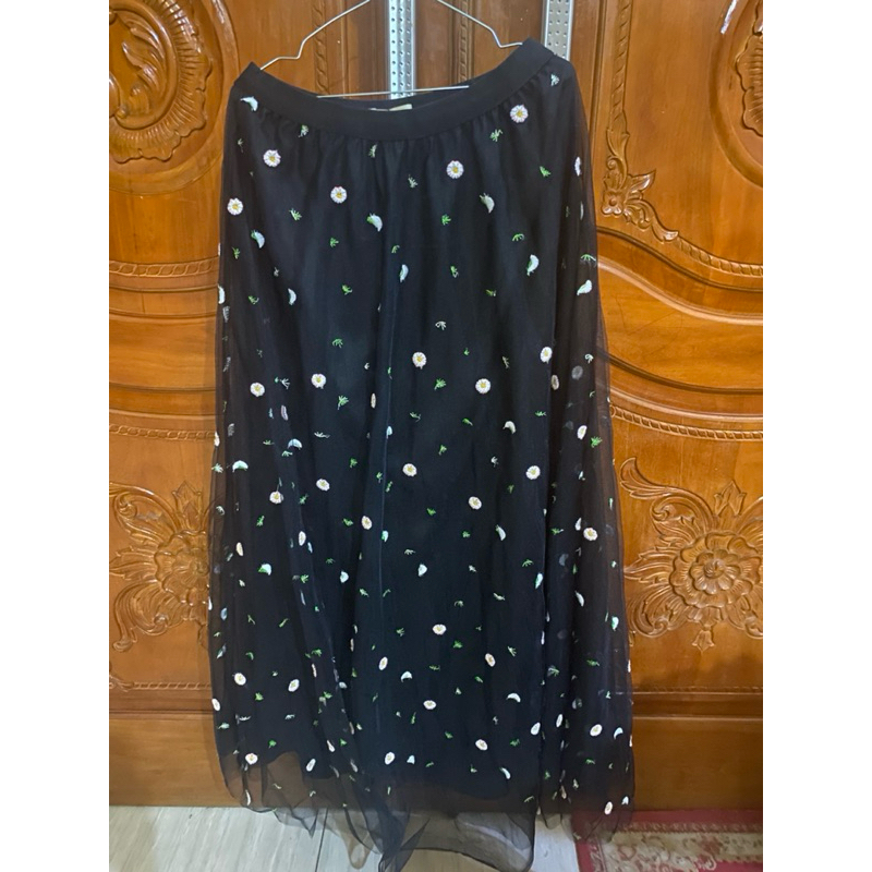 Preloved Rok Tutu hitam ada bordir