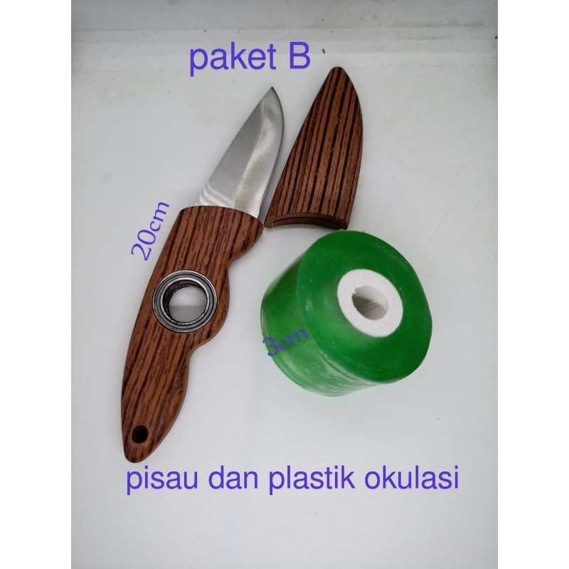 

PAKET 2IN1 DAN 3IN1 PISAU DAN PLASTIK OKULASI/UNTUK CANGKOK DAN STEK