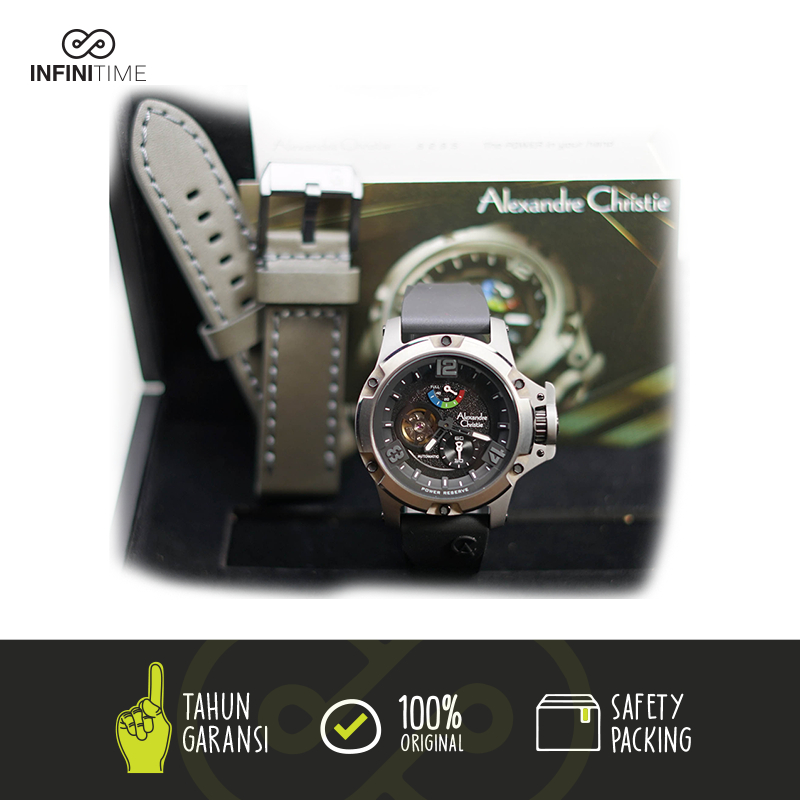 Jam Tangan Alexandre Christie AC 6295 Limited Edition Automatic Hijau Hitam Pria