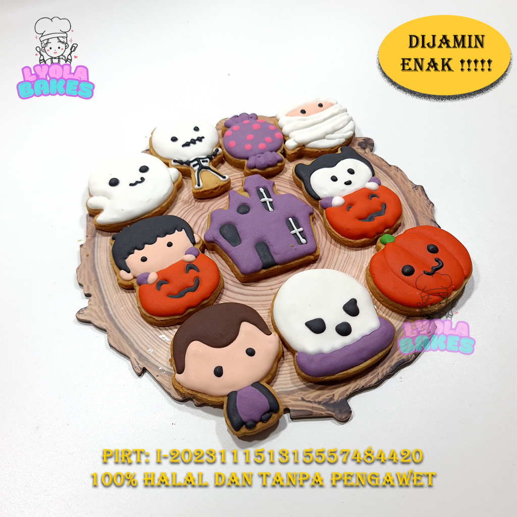 

Cookies Halloween 10pcs Kukis Hallowin