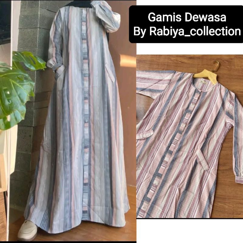 PROMO / BAHAN PREMIUM / B1-B25 Gamis Dewasa Katun Triset Ori/Dress triset/Gamis Muslimah Terbaru
