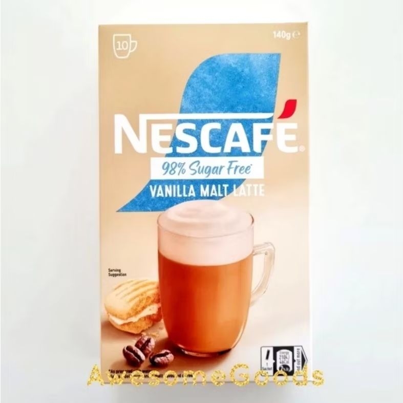 

Nescafe Australia 98% Sugar Free Vanilla Malt Latte 10 Sachets