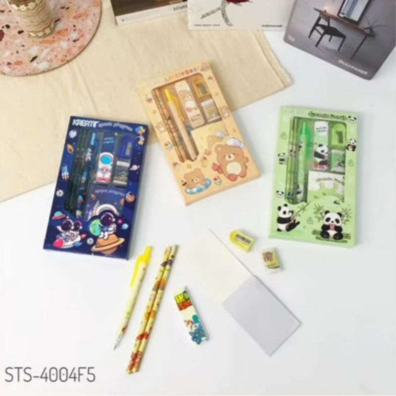 

Stationary Set Pensil Rautan Penghapus dan Note Book