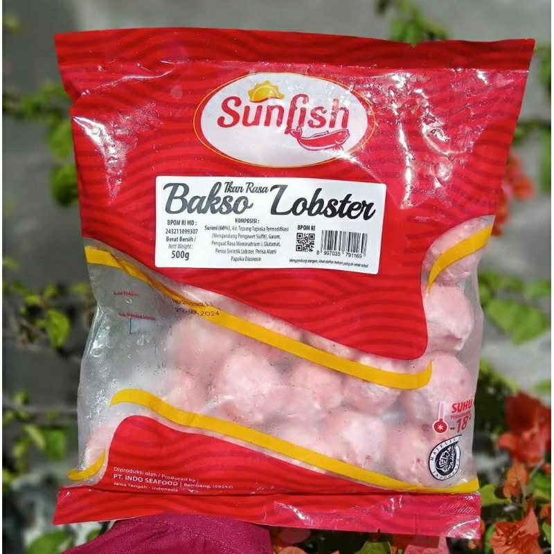 

bakso lobster sunfish 500gr/sunfish bola lobster/seafood bakso lobster