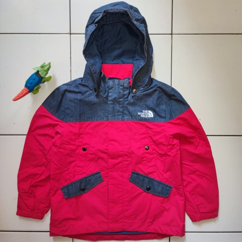 Jaket Outdoor Anak Perempuan T N F T he N orth F ace Half Denim ORIGINAL 100% Second Preloved Brande