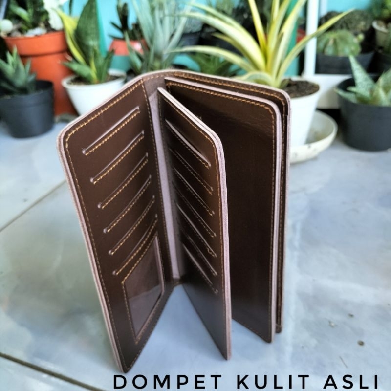 dompet kulit asli /dompet kulit lipat/dompet kulit model berdiri/dompet kulit pria