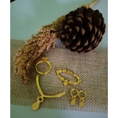 Replika Perhiasan Emas 1 Set/mahar pernikahan /seserahan