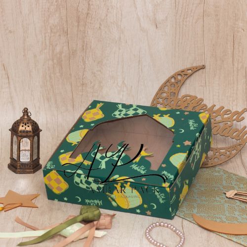 

(10 pcs) kardus die cut mika kotak kemasan puddng dus lapis legit lebaran box bika ambon brownies idul fitri ukuran 25x25x7