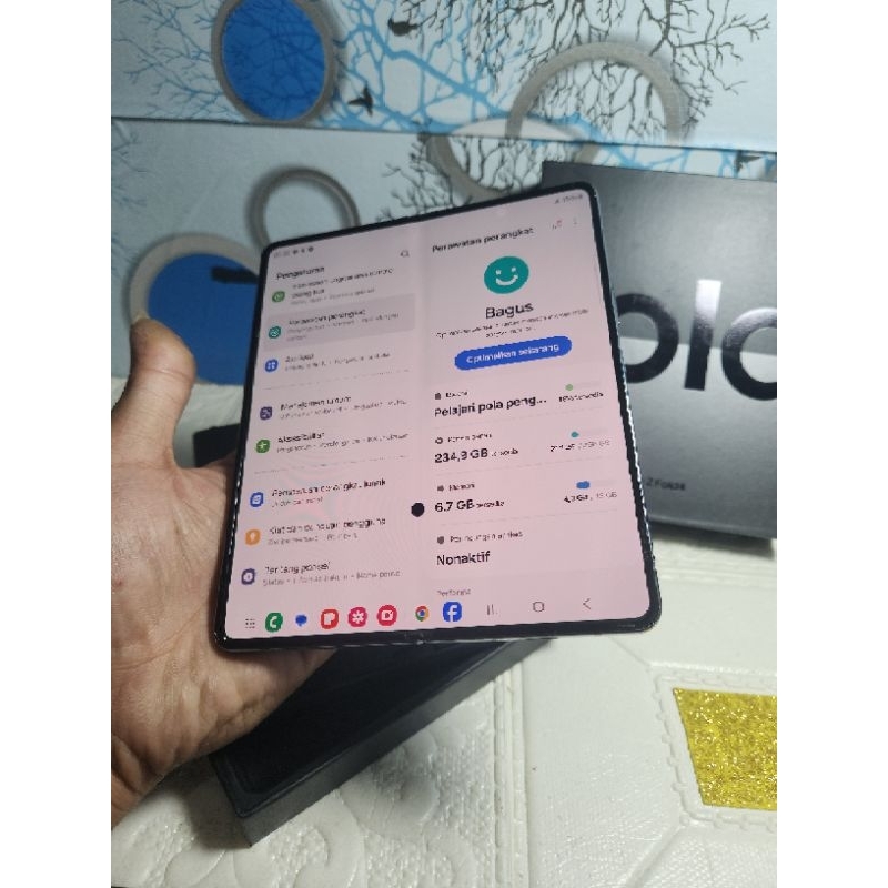 JUAL HP SAMSUNG Z FOLD 4 5G RAM 12 256GB ORIGINAL SEIN FULLSHET