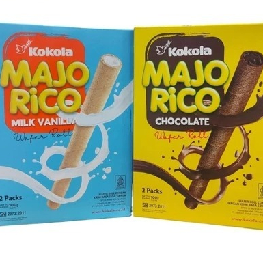 

KOKOLA MAJO RICO 80 GR / Majorico kokola wafer roll cokelat 1 DUS