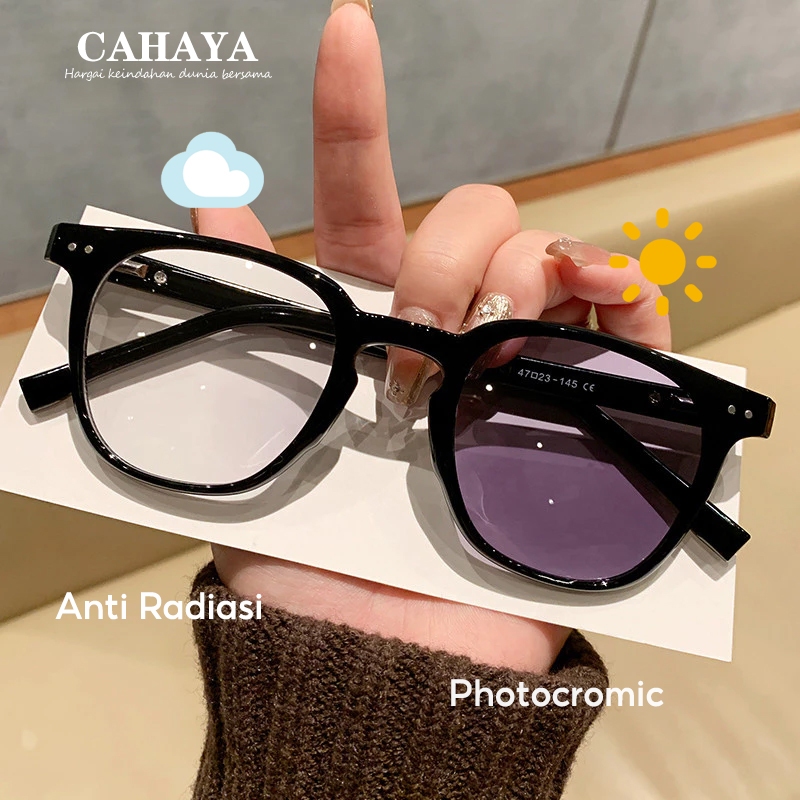 Kacamata Photocromic Anti Radiasi komputer TR90 lensa yang dapat dipertukarkan