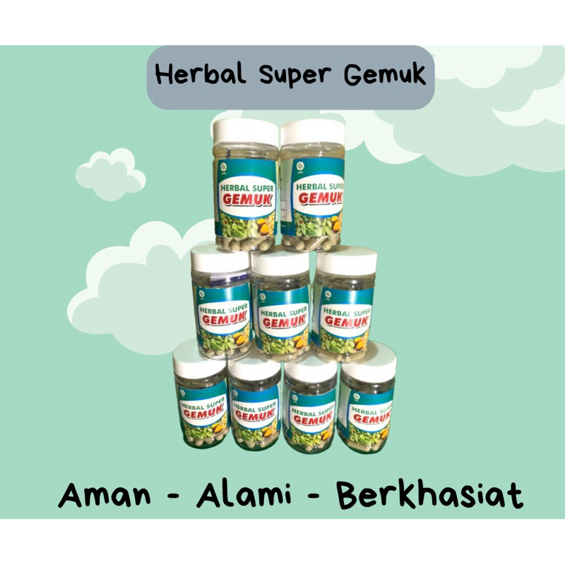 Herbal Super Gemuk | Penggemuk Badan | Obat Gemuk Badan