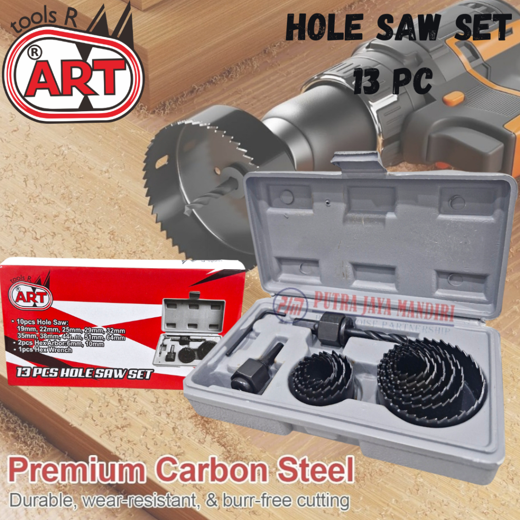 Shp1 Hole Saw Set 13 Pc / Mata Bor Pelubang Kayu / Mata Bor Hidroponik / Mata Bor Set