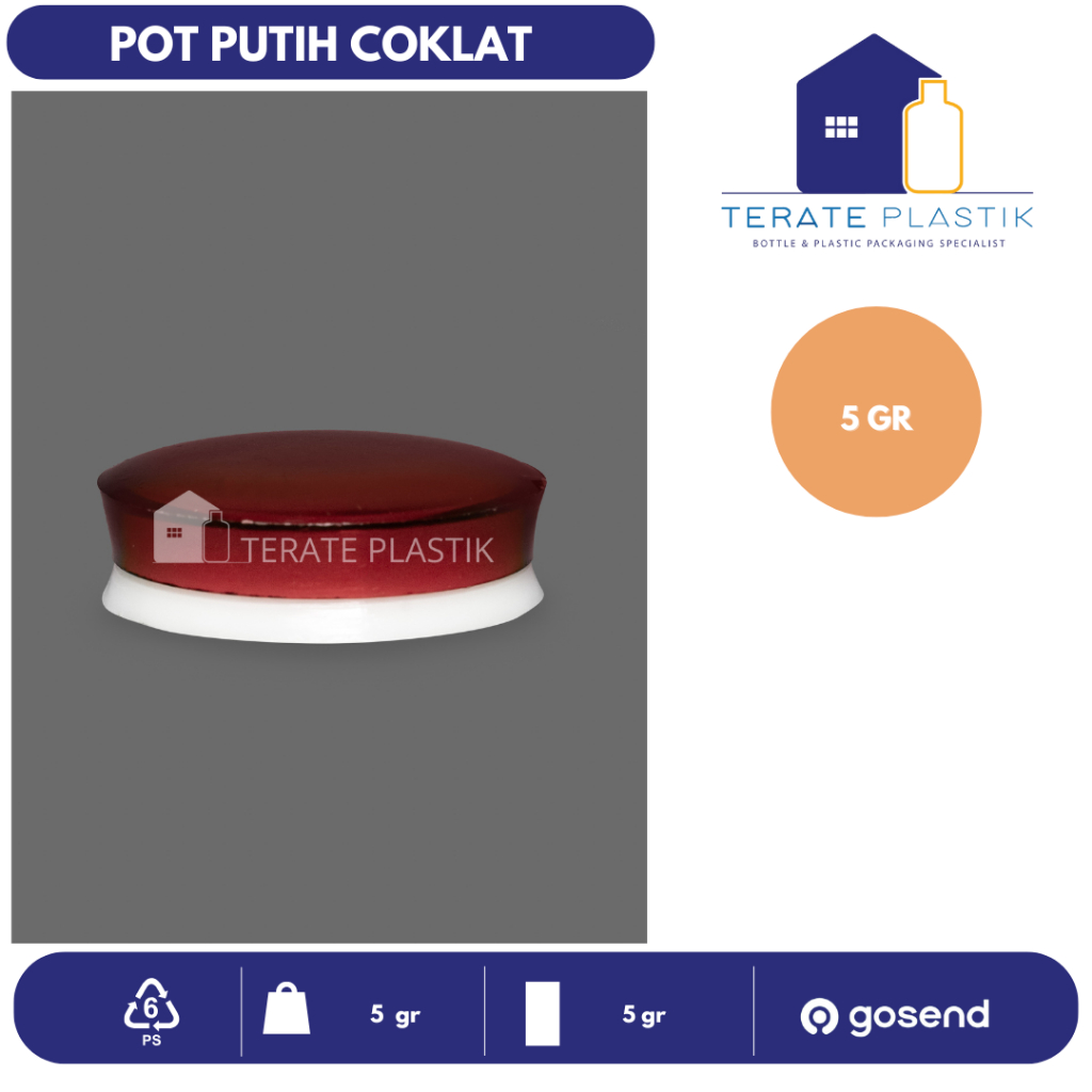 Pot Putih Coklat 5 gr | Terate Plastik