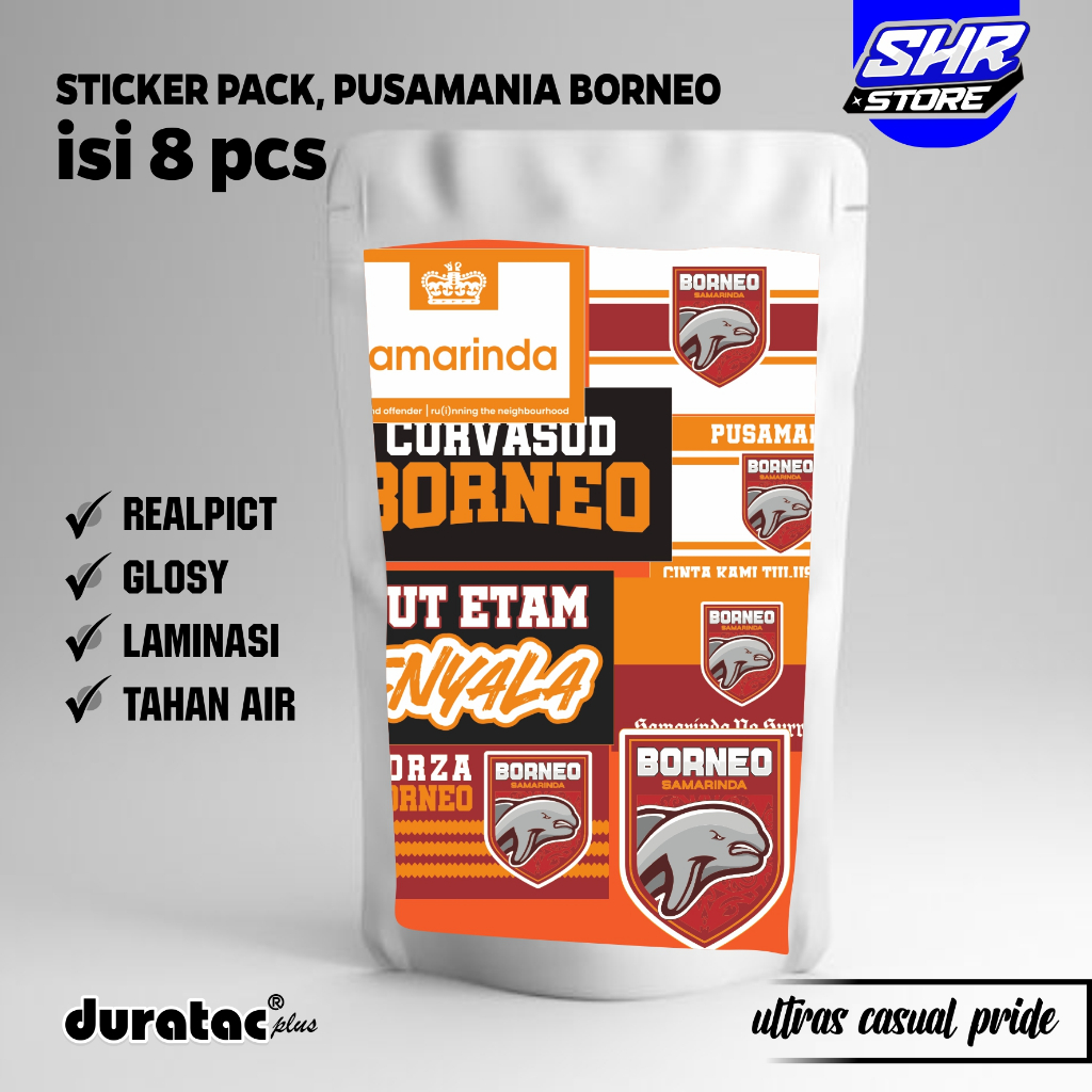 

Stiker Murah BORNEO Anti Air STIKER PACK (PAKET STIKER 8 PCS BORNEO) - STIKER AESTHETIC LAPTOP, AKSESORIS HP,MOTIF,HELM.