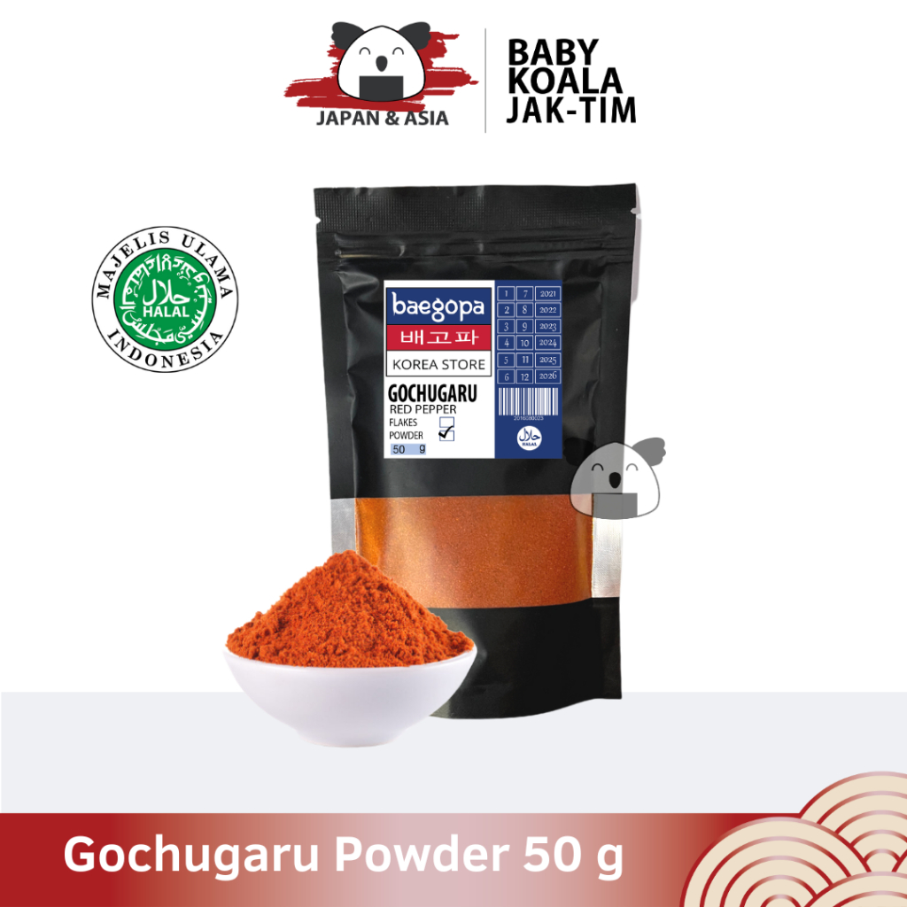 

GOCHUGARU Cabai Korea Halus 50 g │ Kimchi Chili Powder Cabe Bubuk Keringg - Jaktim