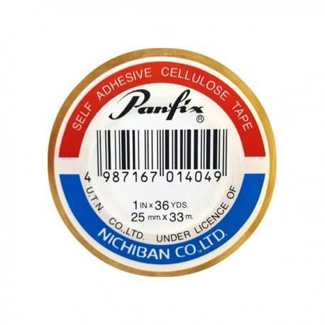 

Selotip Panfix Cellulose Tape 1" x 36 yard ( 25 mm x 33 mm )
