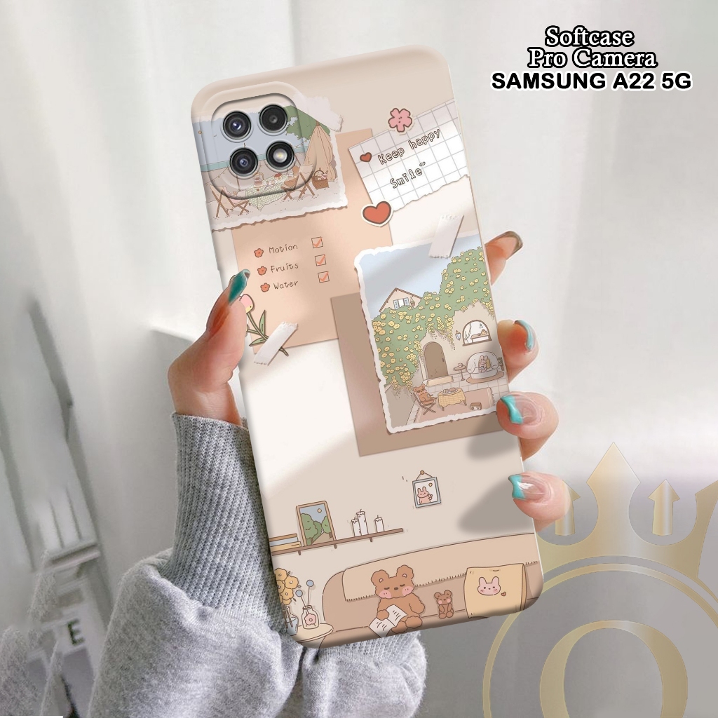Softcase Samsung Galaxy A22 5G - ORORA - Casing Samsung Galaxy A22 5G - Motif case Aesthetic - softc