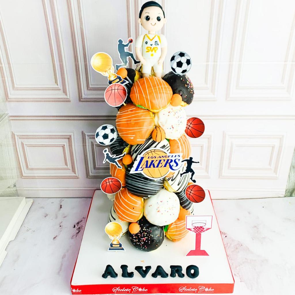 

Donat/Donat Ultah/Donat Tower Tema Basket/Donat Tema Bola/donat Birthday Jakarta